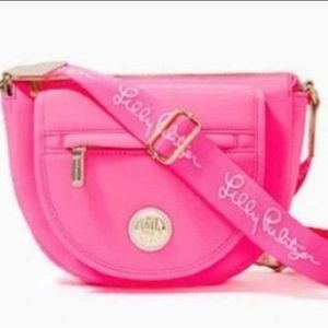 Lilly Pulitzer Neoprene Pink Crossbody bag purse!  Excellent condition!